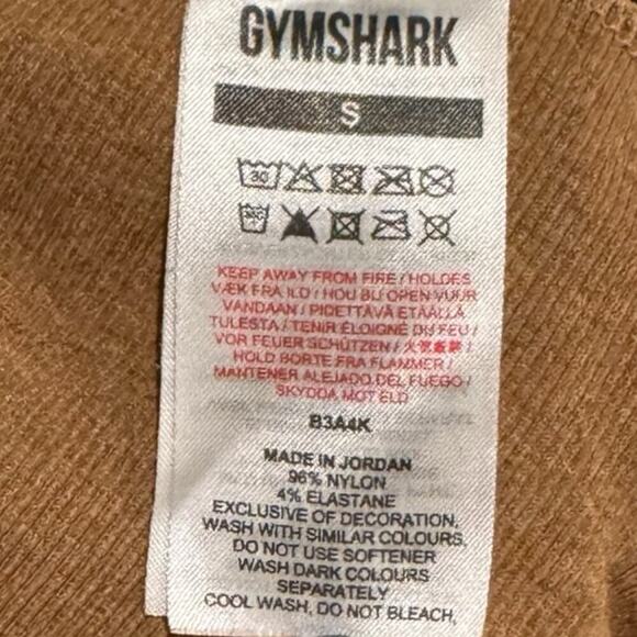 GymShark Vital Seamless‎ 2.0 Bra and Legging Set in Size Small Color Fawn Marl - Picture 5 of 6